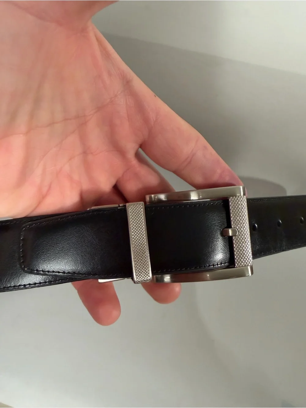 Boconi Mens Brown & Black Gen Leather Reversible Belt Size 40 /100 Made In USA